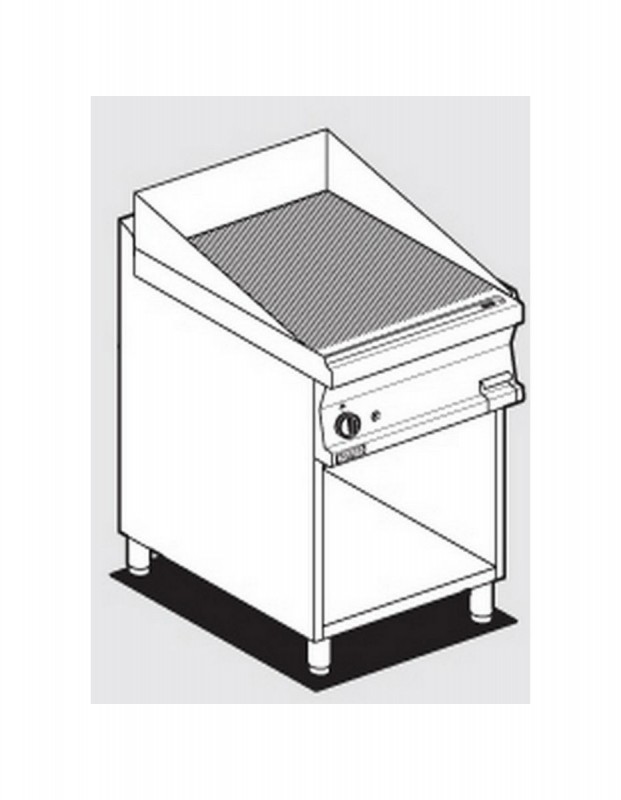 Fry top a gas piastra rigata  AFP/ FTR-76G