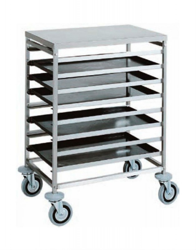 Carrello portateglie pasticceria AFP/CAL483 in acciaio inox 