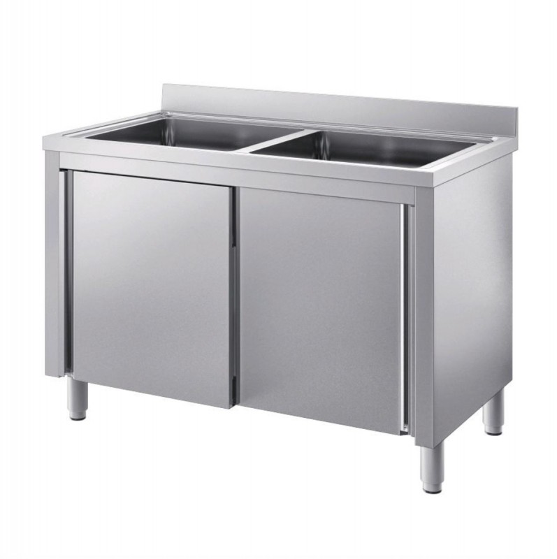 Lavatoio n.2 vasche AFP/ INOX041