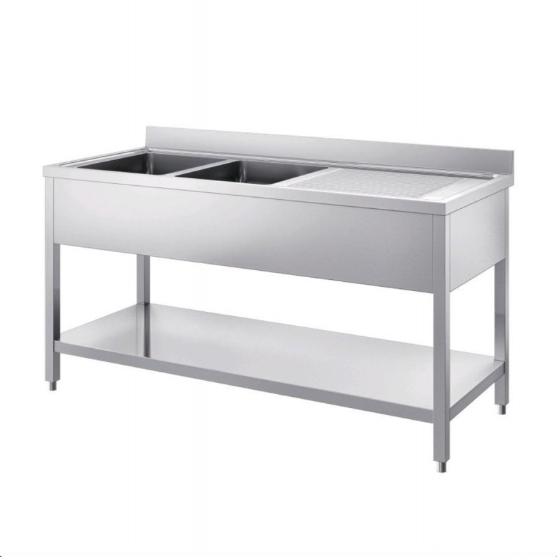 Lavatoio n.2 vasche AFP/ INOX52