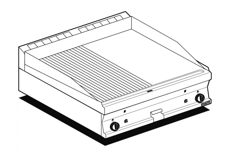 Fry top a gas AFP/ FTLRT-68GS