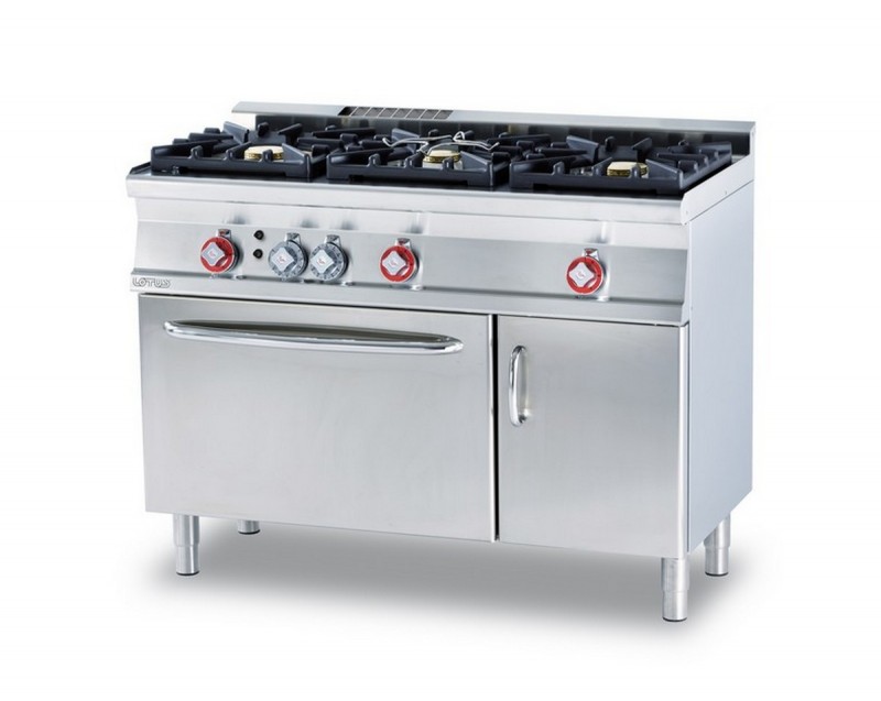 Cucina a gas professionale AFP/ CF3-612GV