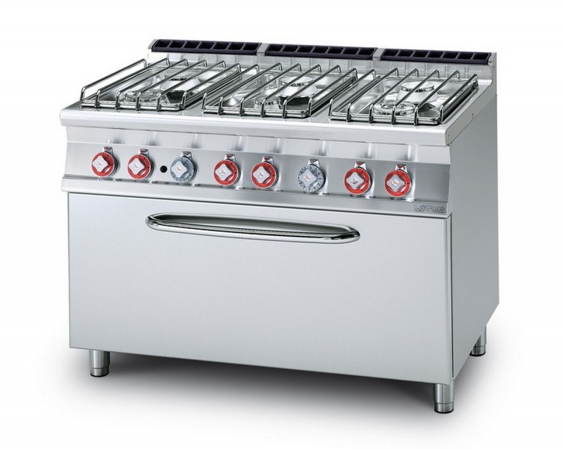 Cucina a gas professionale AFP/ CF6-712GP