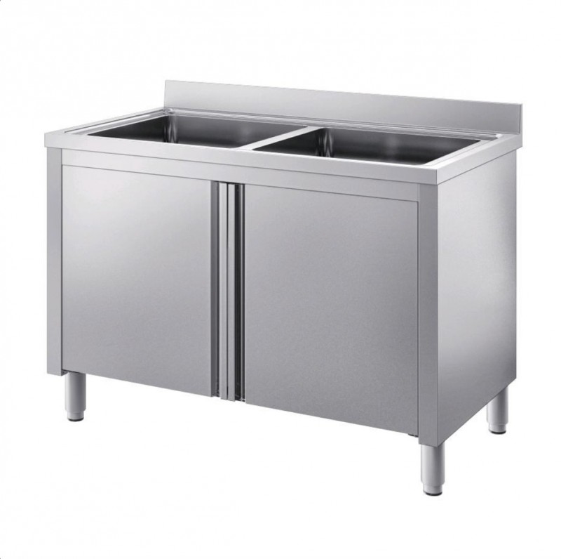 Lavatoio n.2 vasche AFP/ INOX042