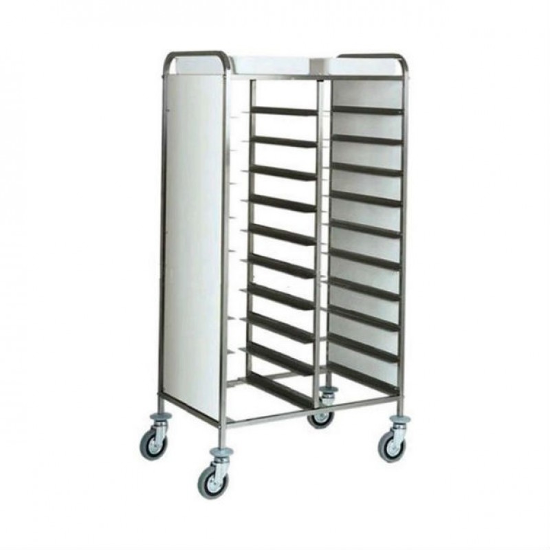 Carrello portavassoi AFP/CAL146 in acciaio inox 