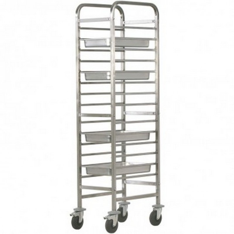 Carrello portateglie AFP/CAL489R in acciaio inox 