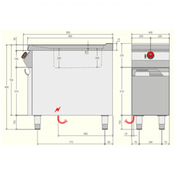 Friggitrice elettrica professionale AFP/ 0M19ERF