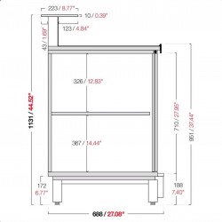 Banco bar neutro BBL2000AB