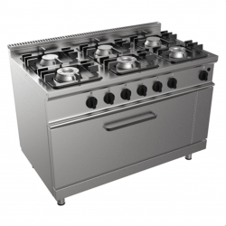 Cucina a gas professionale AFP/ E7/KUPG6FM.6M