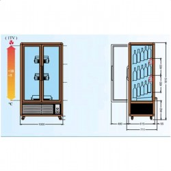 Vetrina refrigerata per vino  AFP/ENOTECA791TV1