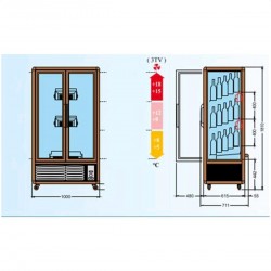 Vetrina refrigerata per vino  AFP/ENOTECA791TV3