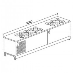 Banco pozzetti gelato BPL3000B GLI/106