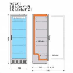 Armadio frigo per bibite AFP/FKG371