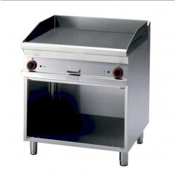 Fry top elettrico piastra rigata al cromo  AFP/ FTR-78ETS 