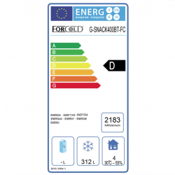 Congelatore verticale professionale  AFP/G-SNACK400BT-FC