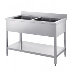 Lavatoio n.2 vasche AFP/ INOX11