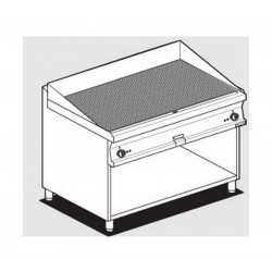 Fry top elettrico piastra rigata  AFP/ FTR-712ET