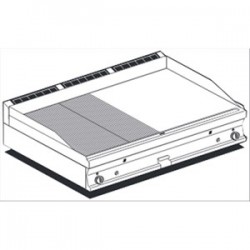 Fry top a gas AFP/ FTLRT-712G