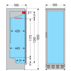 Armadio frigorifero AFP/NFG-309 NT-GLASS