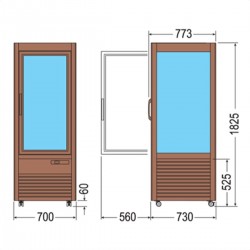 Vetrina refrigerata  AFP/SALOON-505-R