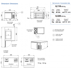 Abbattitore industriale di temperatura AFP/ BK3-11