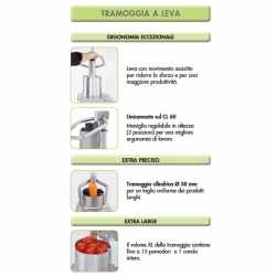Tritamozzarella/ Tagliaverdure con supporto AFP/ CL 55-TRAM-TR