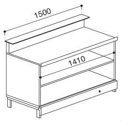 Banco bar neutro BBL1500AB