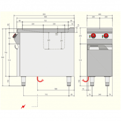 Friggitrice elettrica professionale AFP/ DM19ERF