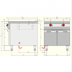 Friggitrice elettrica professionale AFP/ 0M29ERF