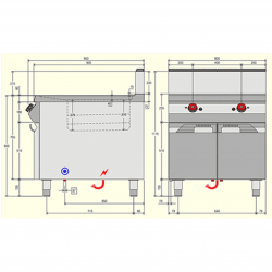 Friggitrice a gas professionale AFP/ EM29GRF