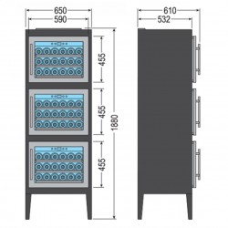 Vetrina refrigerata per vino  AFP/VINITY 3V