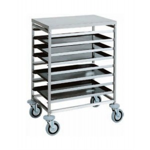 Carrello portateglie AFP/CAL477 in acciaio inox 