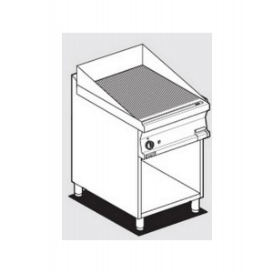 Fry top a gas piastra rigata  AFP/ FTR-76G