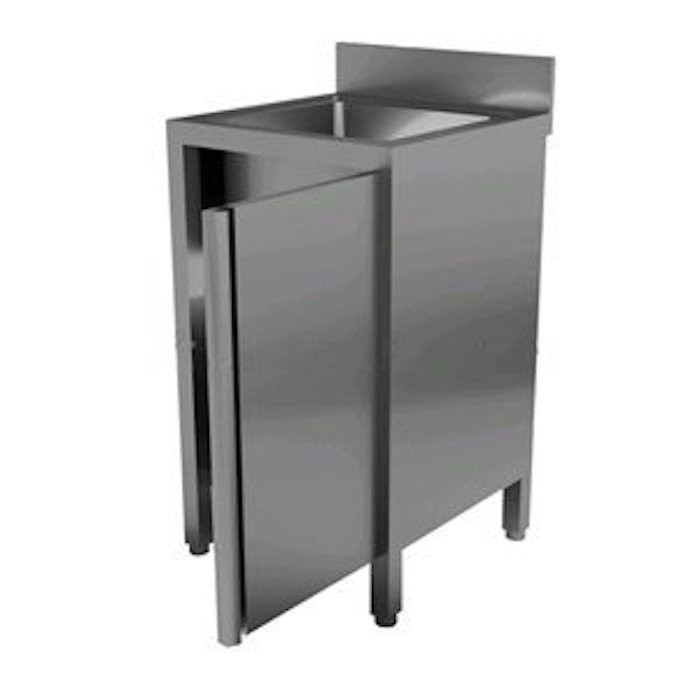 Lavello acciaio inox AISI AFP/AL5 con anta battente 