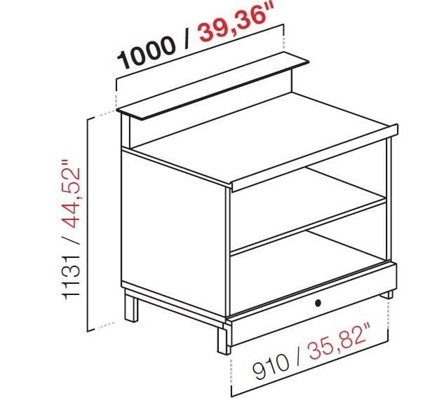 Banco bar neutro BBL1000AB 