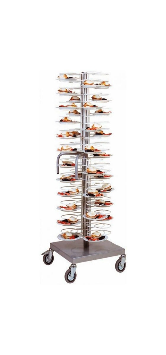 Carrello portapiatti in acciaio plastificato AFP/070