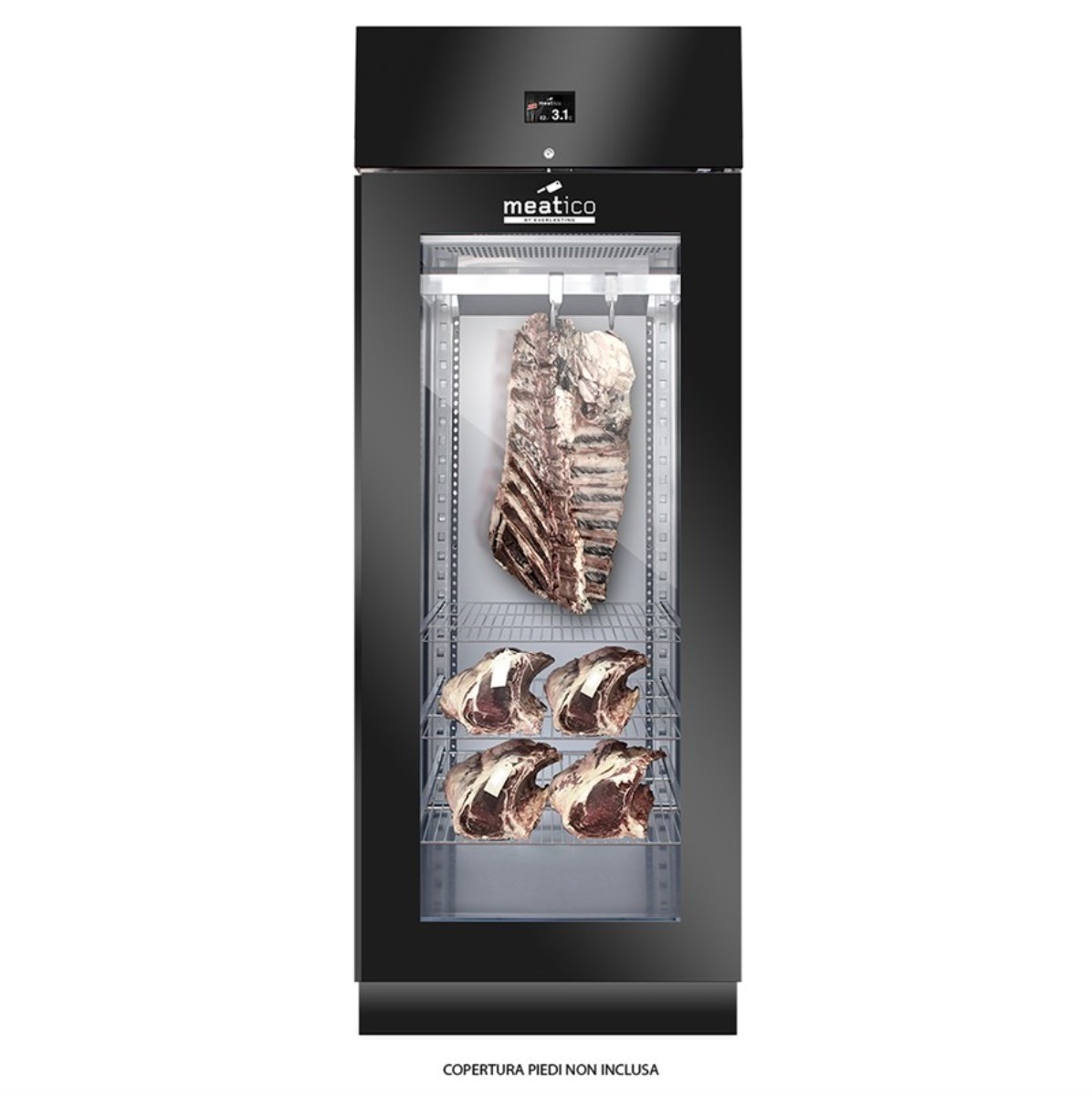 Armadio stagionatura STG700 GLASS-BLACK