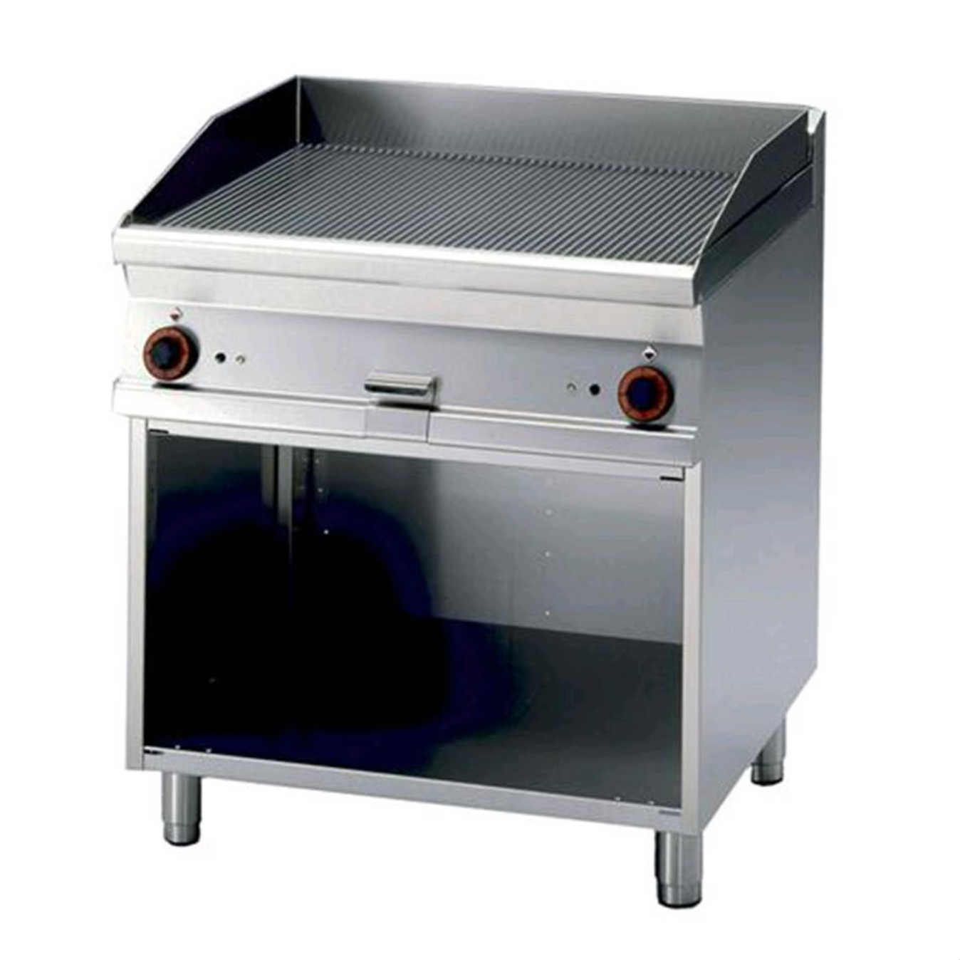 Fry top elettrico piastra rigata  AFP/ FTR-78ET