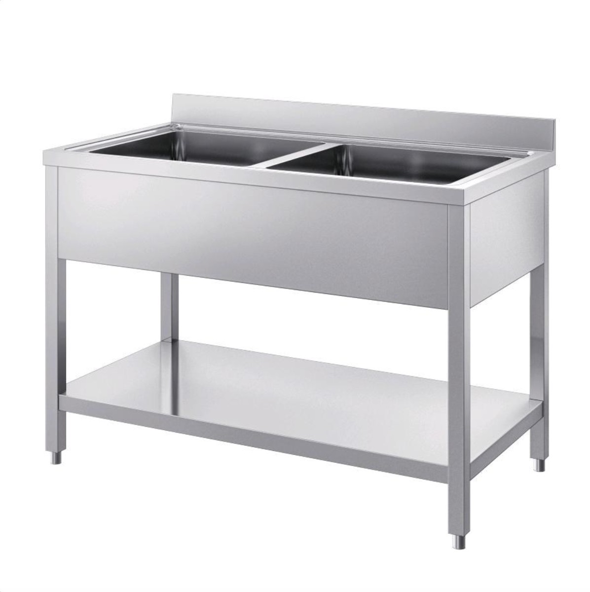 Lavatoio n.2 vasche AFP/ INOX11