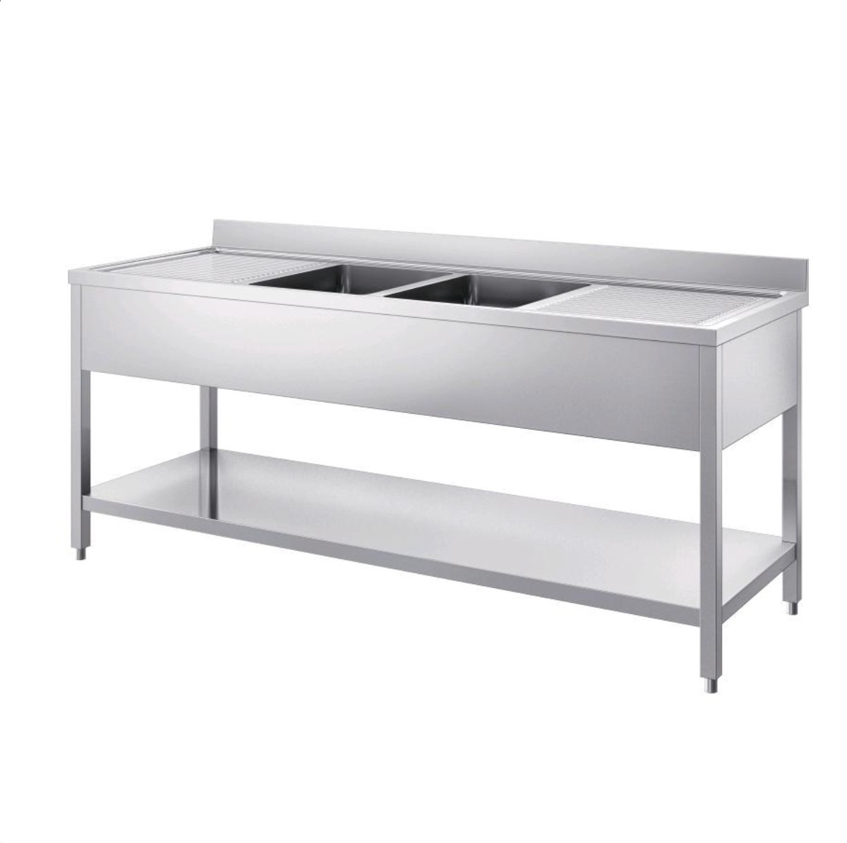 Lavatoio n.2 vasche AFP/ INOX17