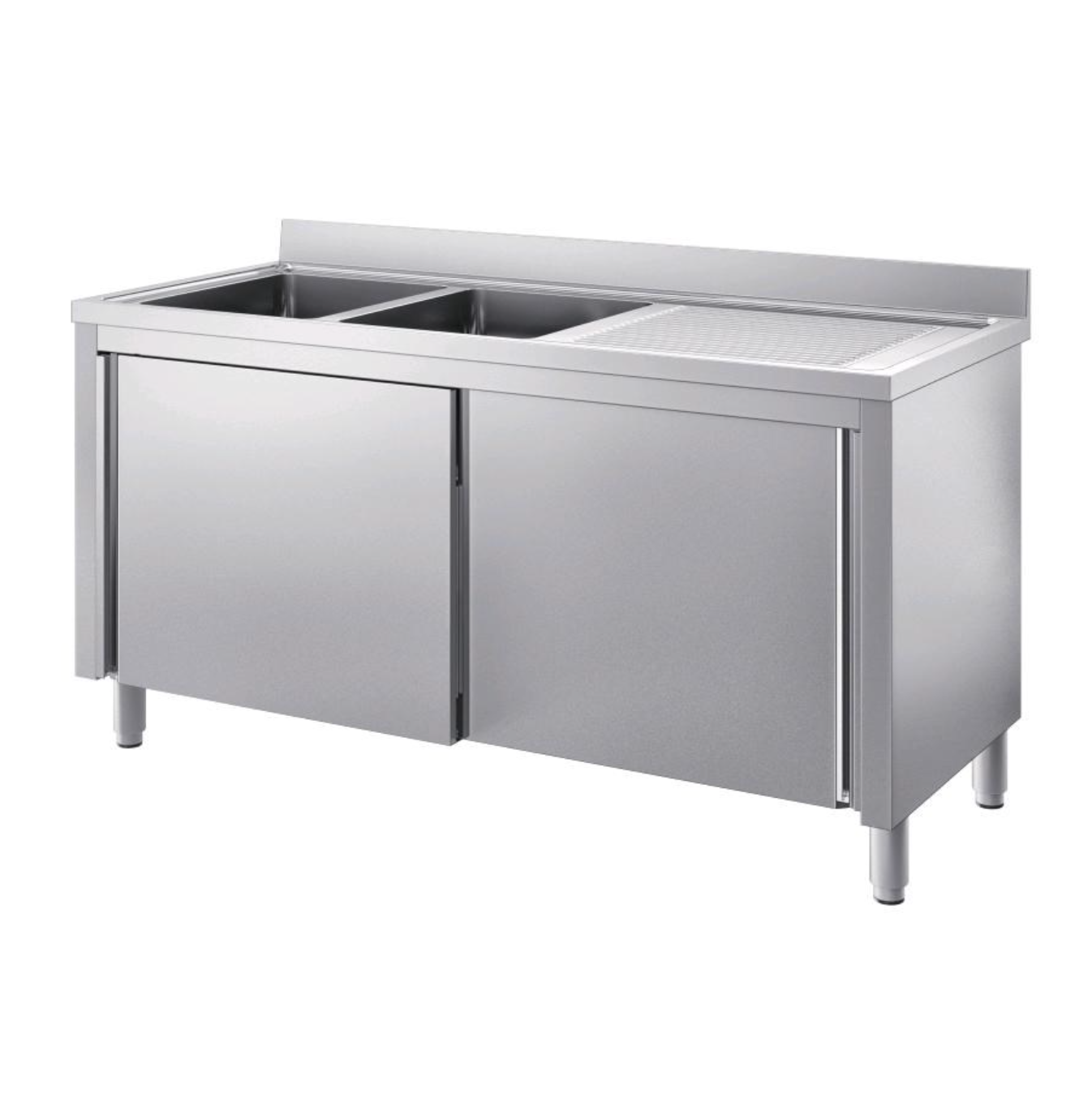 Lavatoio n.2 vasche AFP/ INOX02