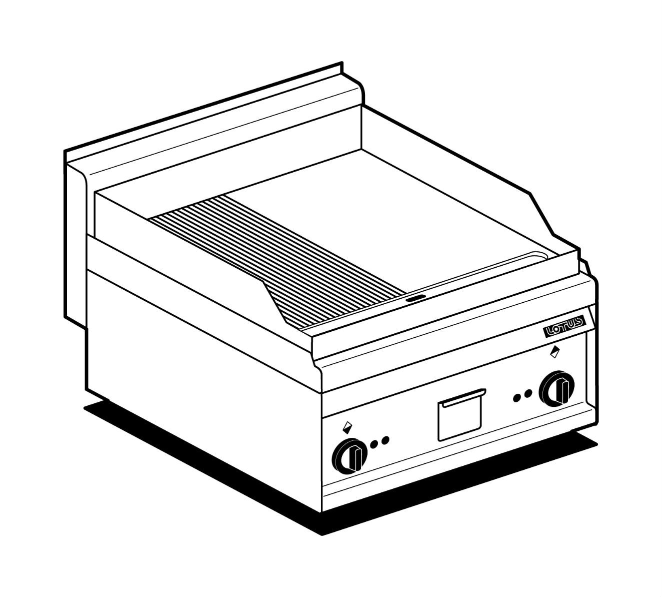Fry top elettrico AFP/ FTLR-6ET