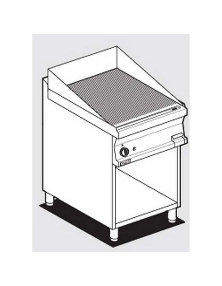 Fry top a gas piastra rigata  AFP/ FTR-76G