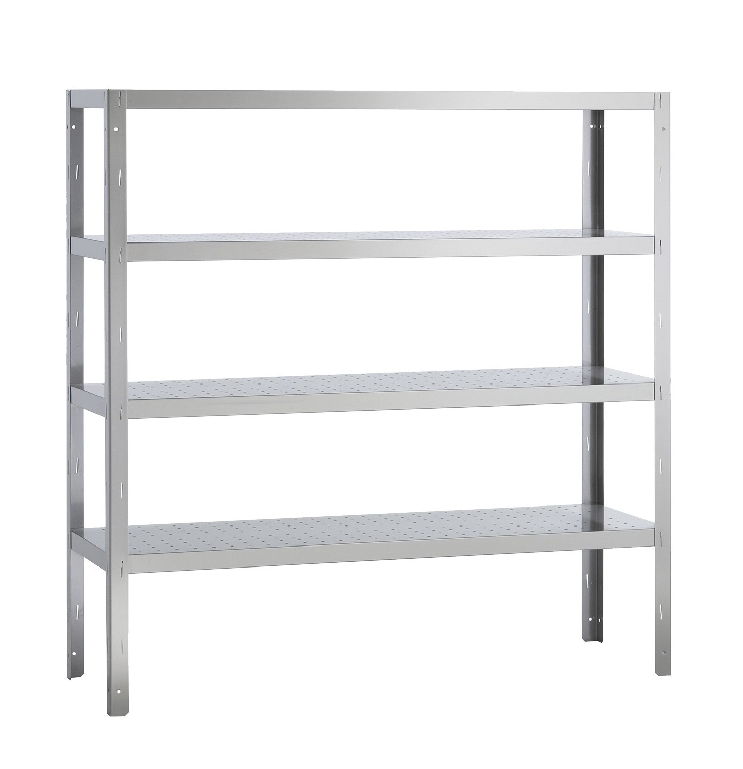 Scaffale in acciaio inox a gancio 