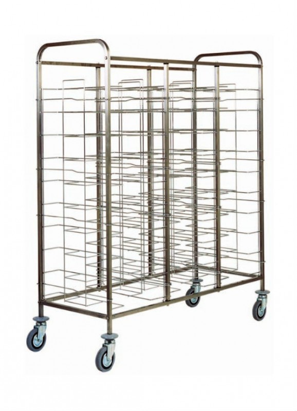 Universal tray trolley AFP / CAL475 in stainless steel