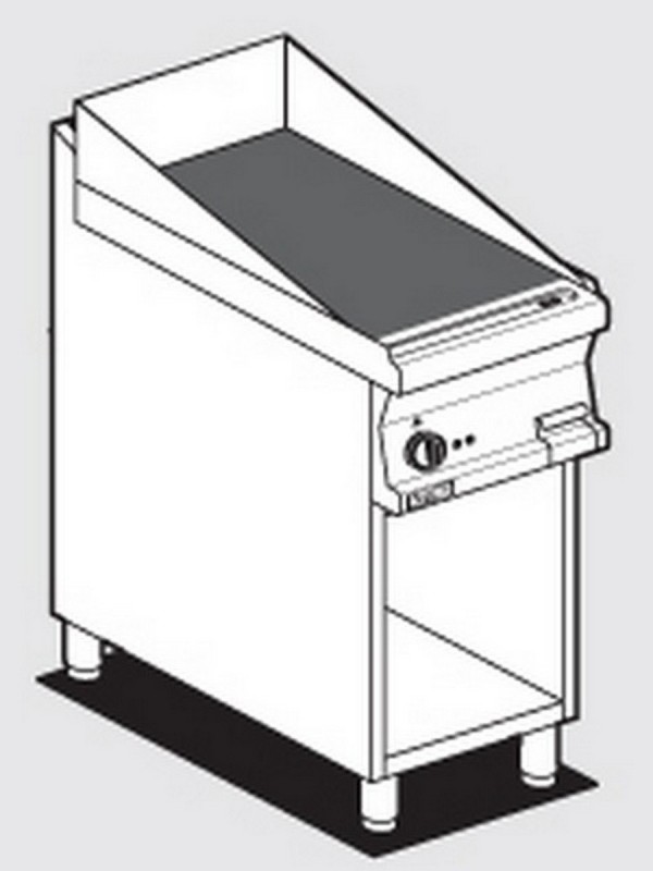 AFP / FTC-74ET electric fry top with ceramic glass plate