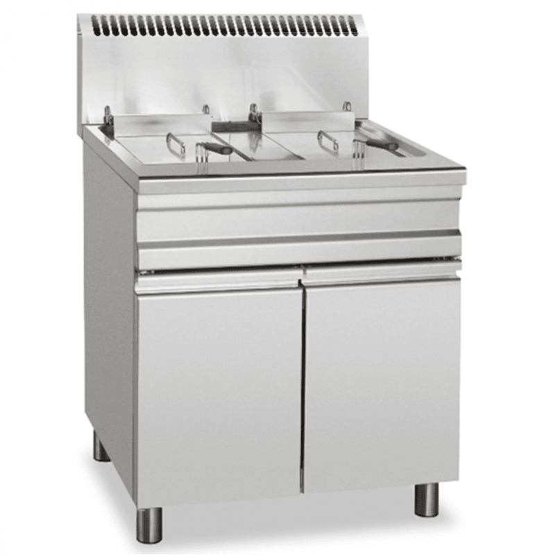 Commercial gas fryer AFP / S51-21FED mobile with door