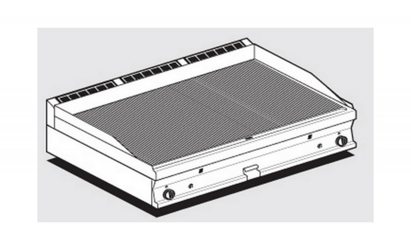 AFP / FTRT-712G gas fry top with ribbed plate