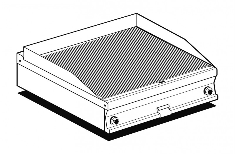 AFP / FTRT-610GS gas fry top with grooved chrome plate