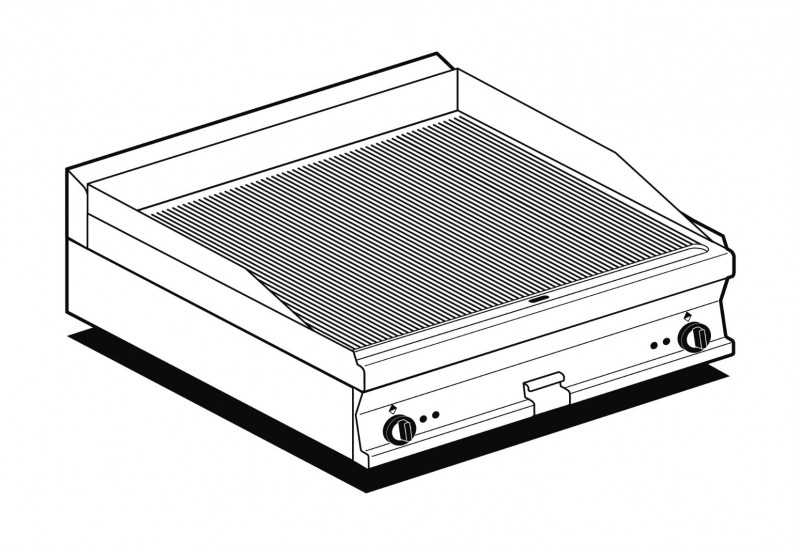 Electric fry top AFP / FTRT-610ET with ribbed plate